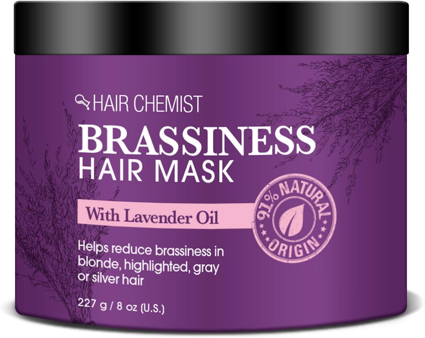 Hair Chemist Brassiness Hair Mask with Lavender Oil 8 ounce (2-Pack)