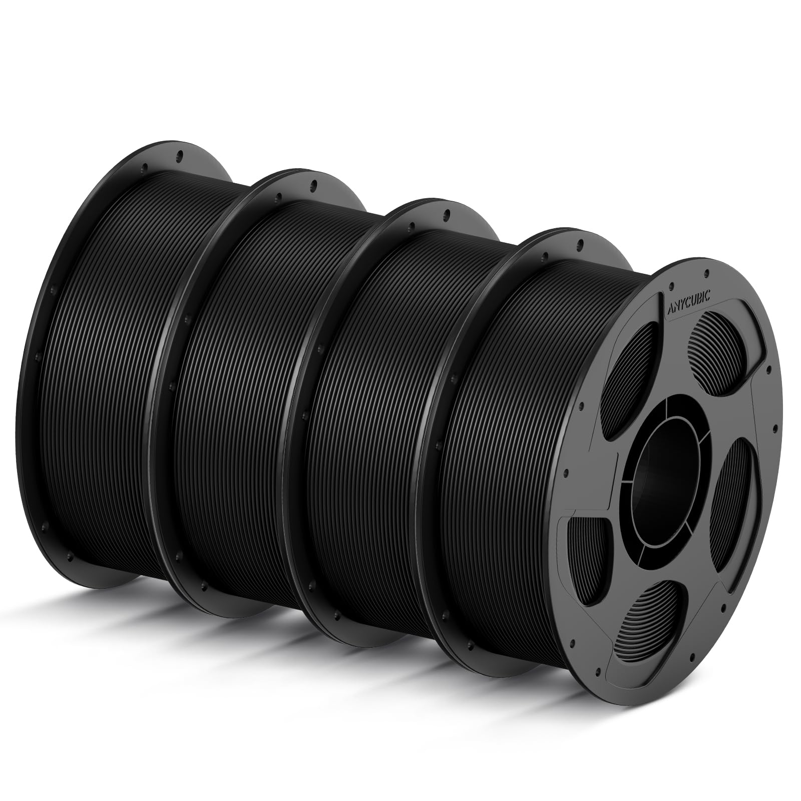 ANYCUBIC High Speed 3D Printer Filament 1.75mm Bundle, Rapid PLA Filament with High Prints Quality, Dimensional Accuracy +/- 0.02mm, 1KG Reusable Spool, 4 Pack Black Image ANYCUBIC High Speed 3D Printer Filament 1.75mm Bundle, Rapid PLA Filament with High Prints Quality, Dimensional Accuracy +/- 0.02mm, 1KG Reusable Spool, 4 Pack Black Image