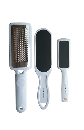 Hornhaut Entferner microplane fußfeile (Satz von 3) | Hornhautentferner Fußfeile für Pediküre | hühneraugen entferner hornhau