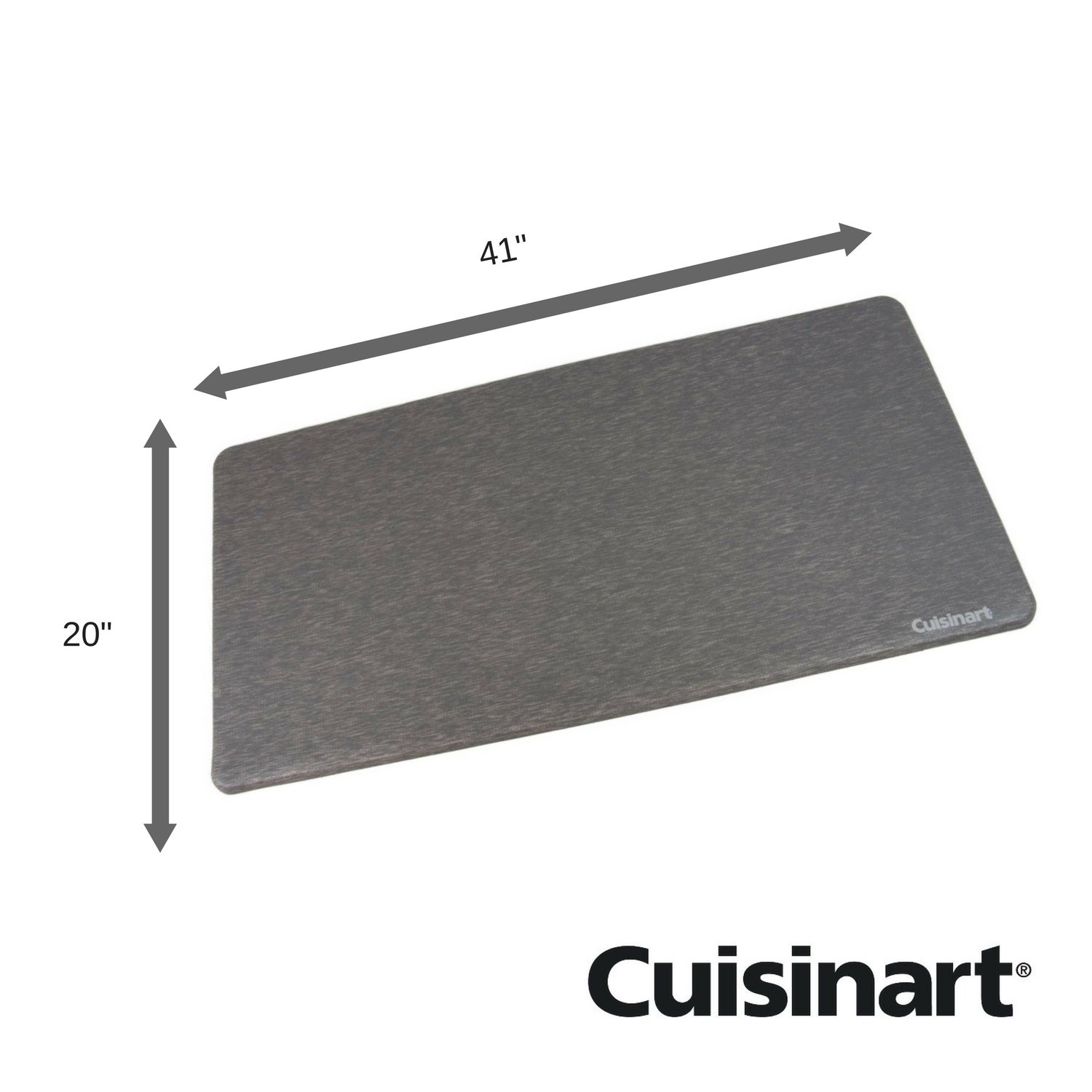 Comfy Floor Pad 20”x38” Black NonSlip Pure Comfort Kitchen Rug Marble