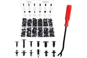ANTS PART 330Pcs 12Sizes Car Plastic Rivets Fasteners Push Type Pin Rivets Clips Trim Kit for Ford Honda GM Acura Chrysler ETE