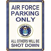 KENSILO Air Force Parking Vintage Tin Sign Country Home Wall Decor Signs Gifts Decoration Metal Sign Vintage 16 x 12 inches
