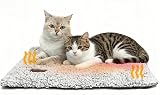 MORA PETS Self Heating Cat Bed 74x47cm Washable Non-Slip Cover view 1