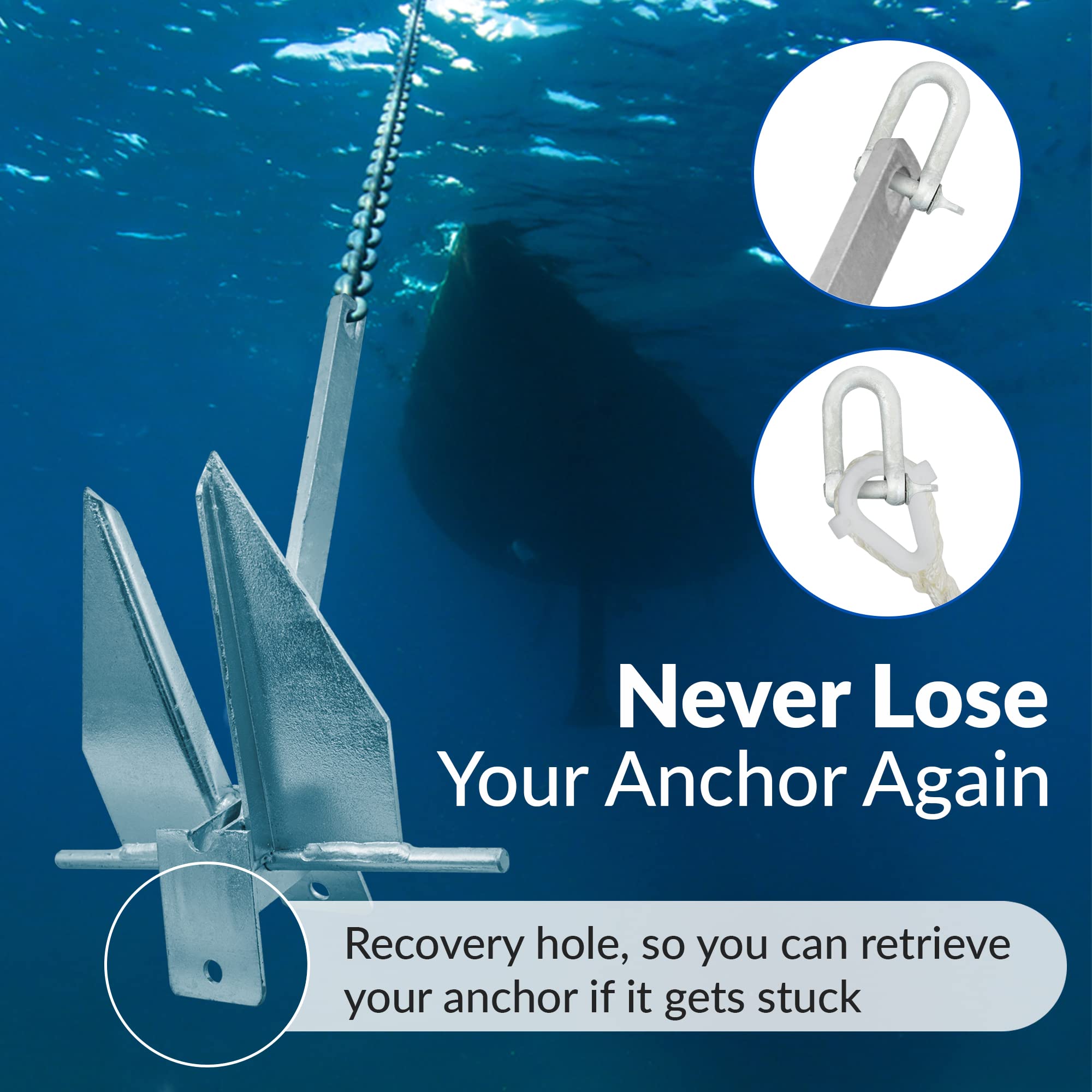WindRider Boat Anchor Kit for Different Size Boats Complete Boating