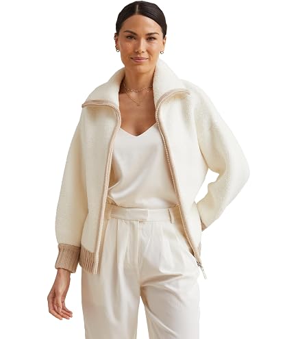 Amazon.com: KASHWÉRE Women's Cozy Long Sleeve Full Zip Jacket