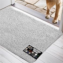 GORILLA GRIP Dog Doormat, Absorbent Doormats for
