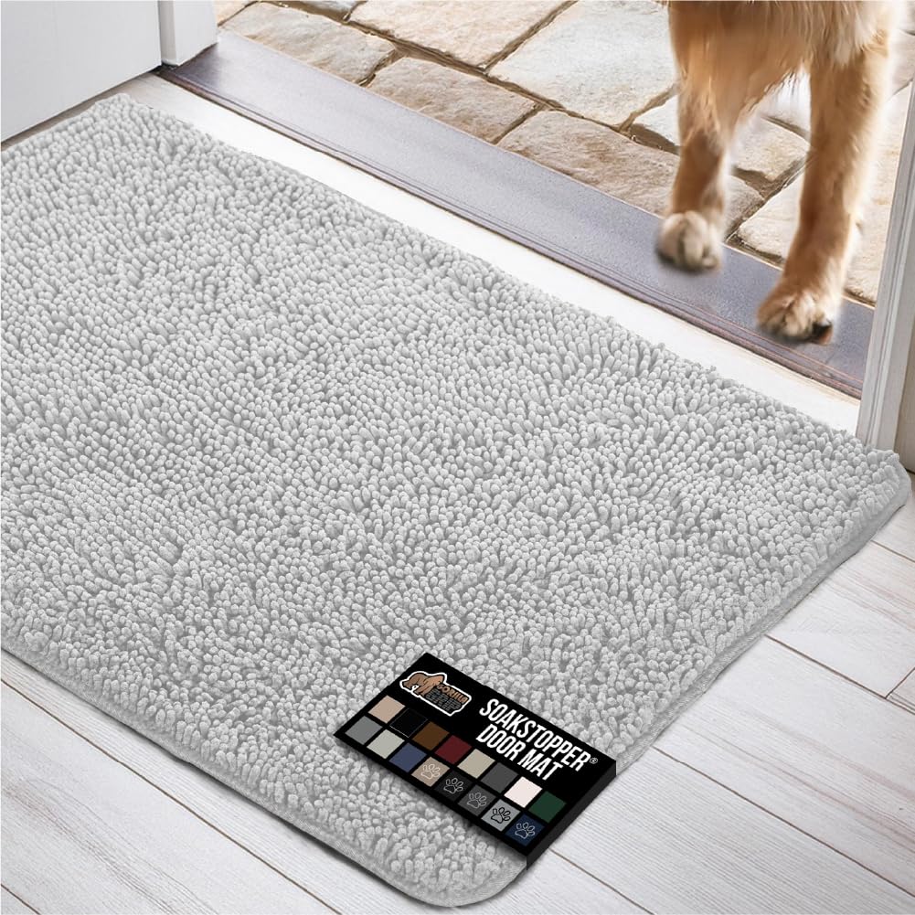 GORILLA GRIP Dog Doormat, Absorbent Doormats for