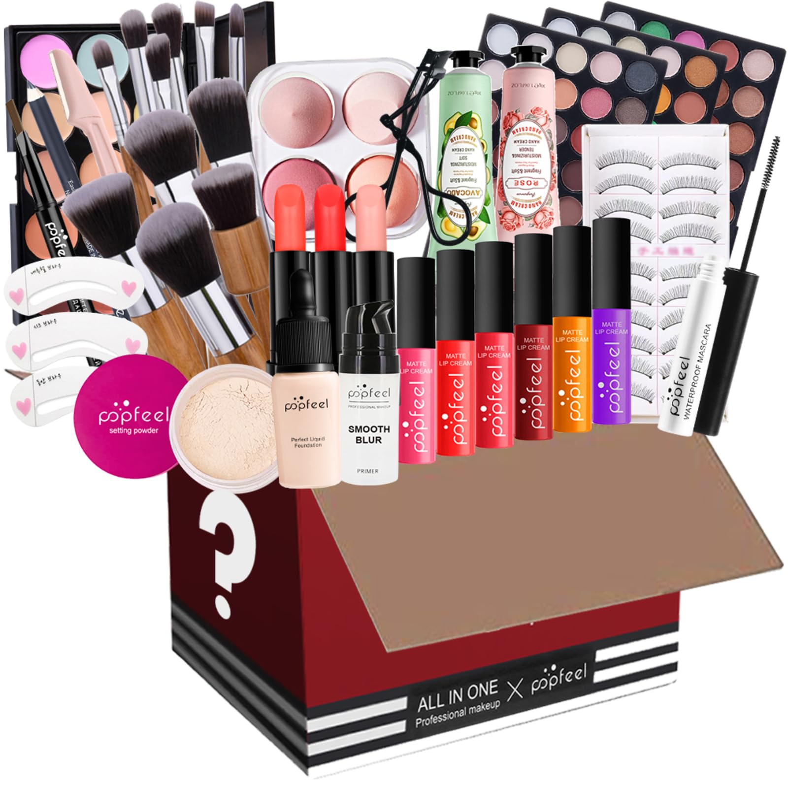 MKNZOME Makeup Set, 42 Pcs Makeup Kit for Women Full Kit, All-In-One Makeup Kit for Teenage Girls, Includes Eyeshadow Blush Lipstick Concealer etc, Pro Multi-purpose Essential Starter Bundle Set#5