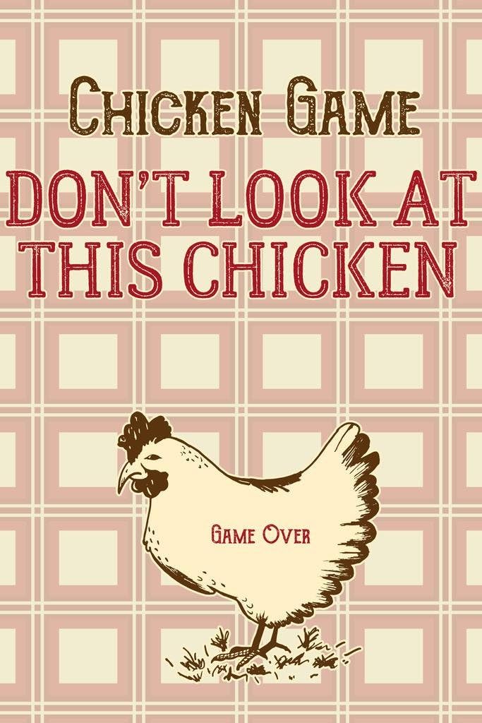 The Chicken Game Funny Cool Wall Decor Art Print Poster