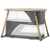 Kinderkraft SOFI Portable Travel Crib for Baby, Gray | Travel Bed, Playpen, Baby Crib, Portable with Rocking Function