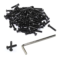iexcell 100 Pcs M3 x 16 Thread Pitch 0.5 mm Alloy