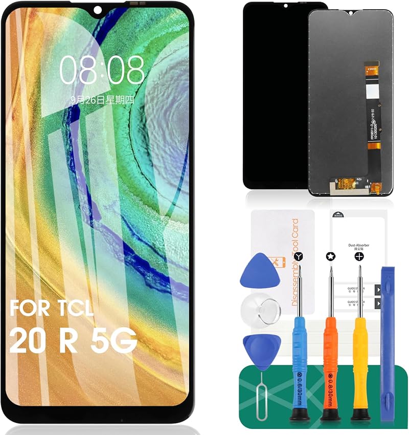 SRJTEK LCD Display for TCL 20 R 5G 20 XE T767H 5087Z Screen Replacement Black