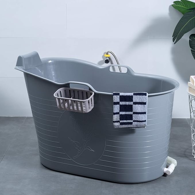 Mobile Portable Soaking Bathtub, Ideal for Small Bathroom, 99 * 51