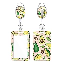 Retractable Badge Holder, Cute Print Pattern Belt