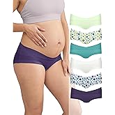 Intimate Portal Maternity Underwear Cotton Pregnancy Postpartum Panties Under the Bump Boyshort Briefs