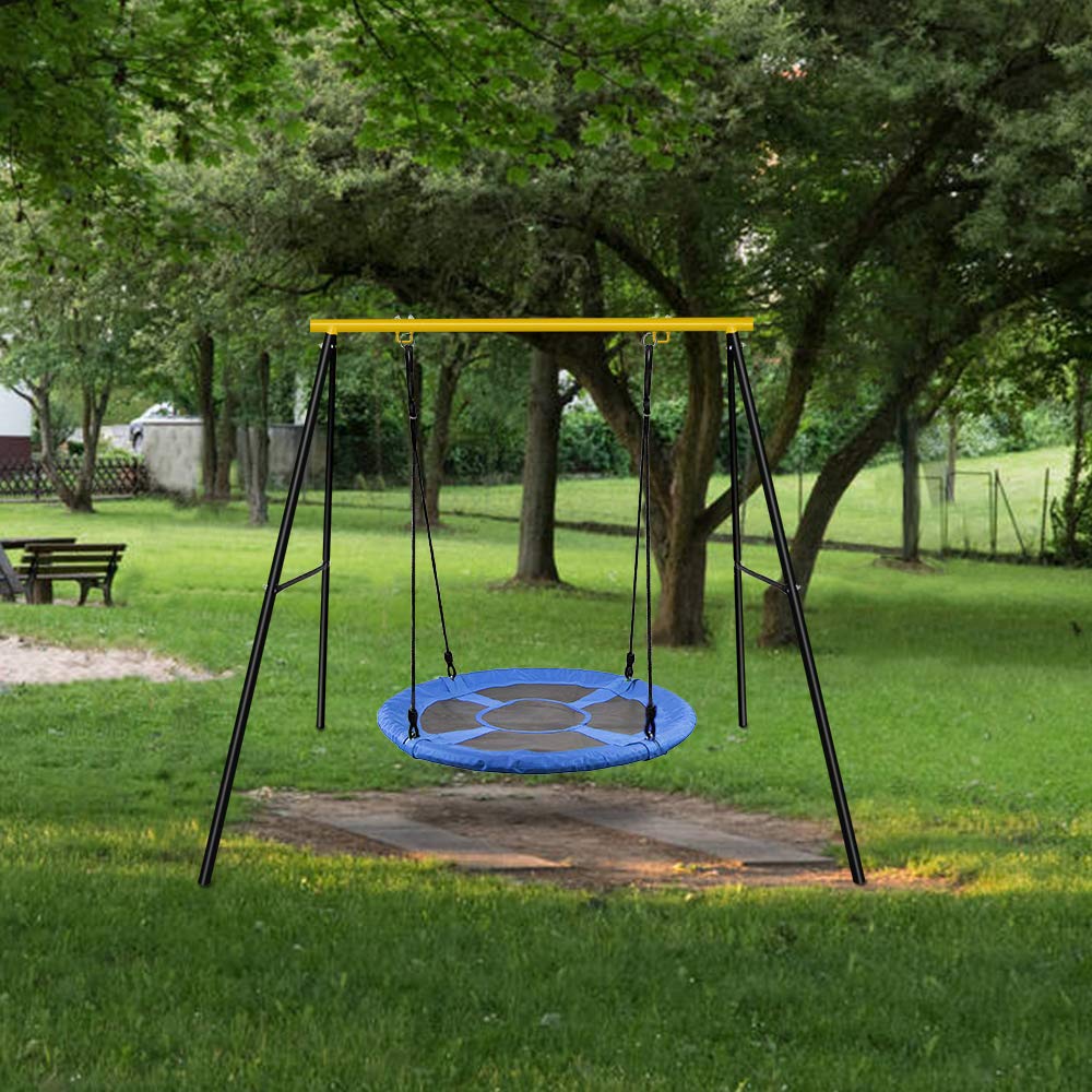 heavy duty metal swing set
