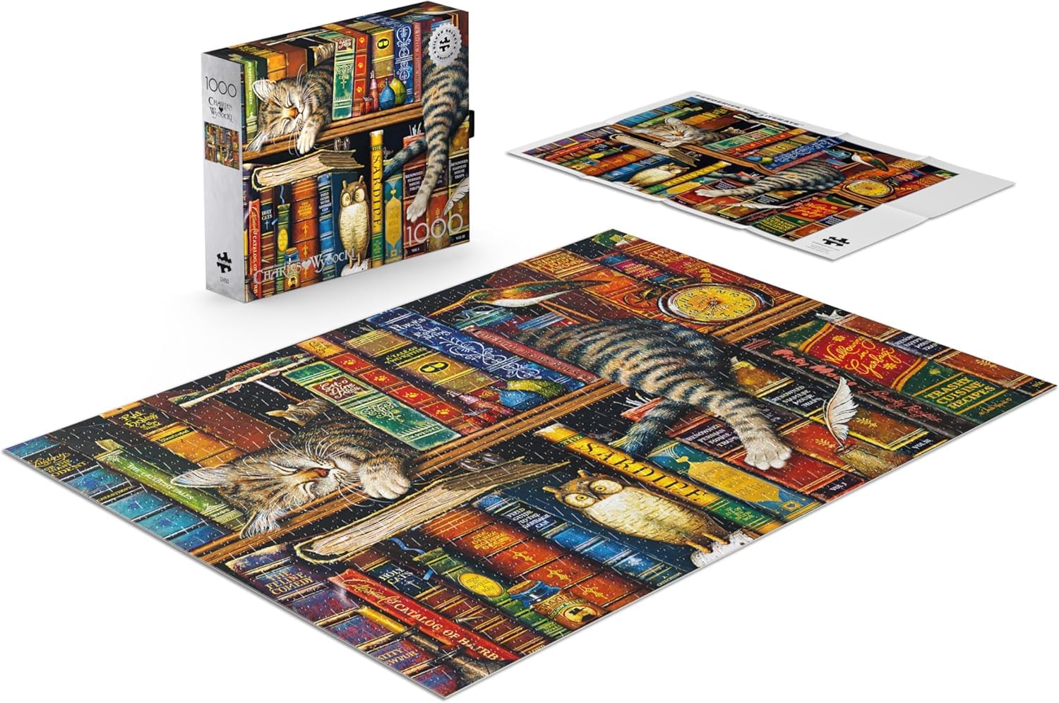 Buffalo Games - Charles Wysocki - Frederick The Literate - 1000 Piece Jigsaw Puzzle for Adults -Challenging Puzzle Perfect for Game Nights - Finished Size is 26.75 x 19.75