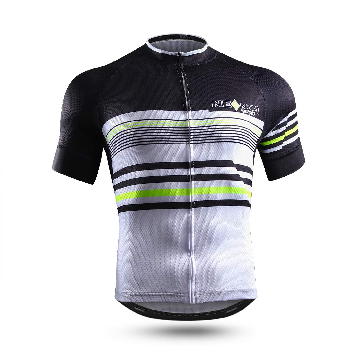 NEENCA Men's Cycling Bike Jersey Short/Long Sleeve with 3 Rear Pockets, Cycling Biking Shirt Full Zipper Breathable Quick Dry : Clothing