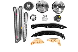 CYCWER 24321-2G111 Engine Timing Chain Kit with Exhaust Intake Camshaft Gears Fits for Hyundai Santa Fe Sport/Sonata/Tucson, 