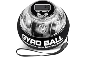 Torque Ball with Counter-Hand Exerciser for Forearm Strengthener,Gyro Ball Grip Strength Trainer, Wrist Trainer Balls with Au