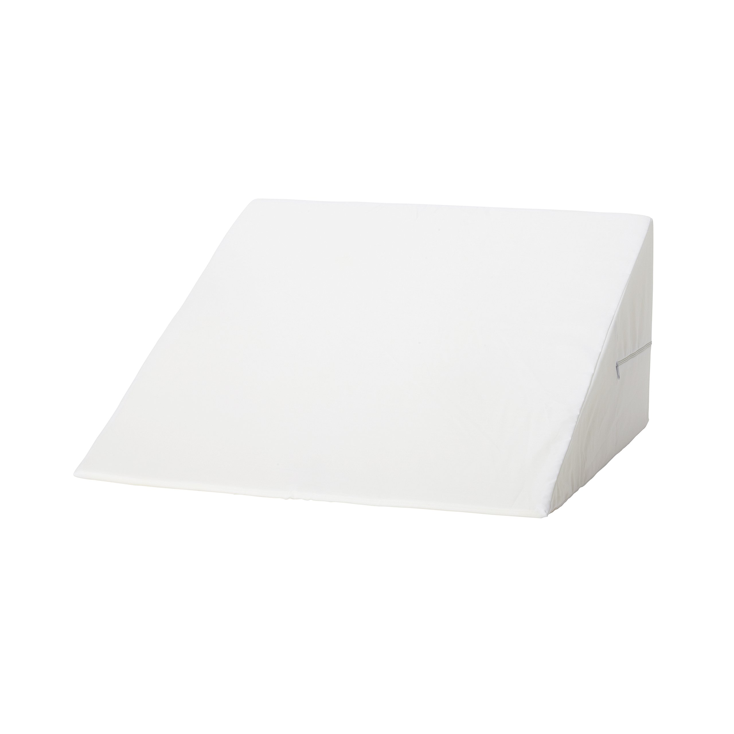 DMI Foam Bed Wedge Pillow, Acid Reflux Pillow, Leg Elevation Pillow, White, 12 x 24 x 24 inches