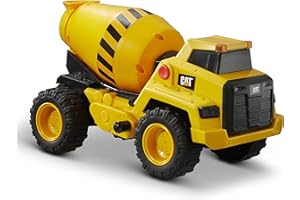 CAT Construction Toys, CAT Construction 11.5" Power Haulers Cement Mixer, Realistic Lights & Sounds, Motion Drive Technology, Working Features, and Interactive Play for Ages 3+