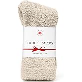 Dear Kitty Fuzzy Socks for Women & Men - Cozy Cloud Socks for Sleeping, Gifts, Spa, Travel, Stress Relief, Lounge Wear