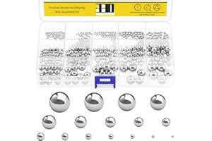 Mardatt 330 Pcs 16 Sizes Metric Precision Steel Bearing Ball Assortment Kit 1mm 2mm, 2.5mm, 3mm, 3.5mm, 4mm, 4.5mm, 5mm, 5.5m