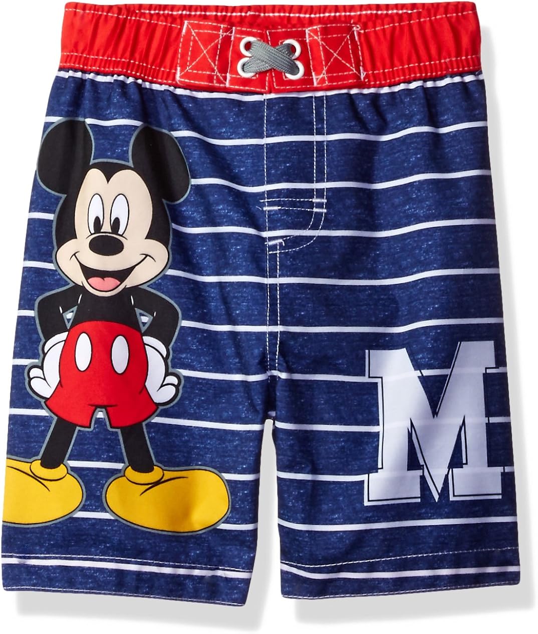 Disney Toddler Boys' Mickey Mouse Swim Trunk, Blue, 4T