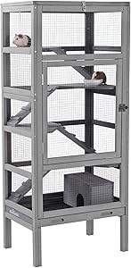 Aivituvin Wooden Ferret Cage Rats House 55
