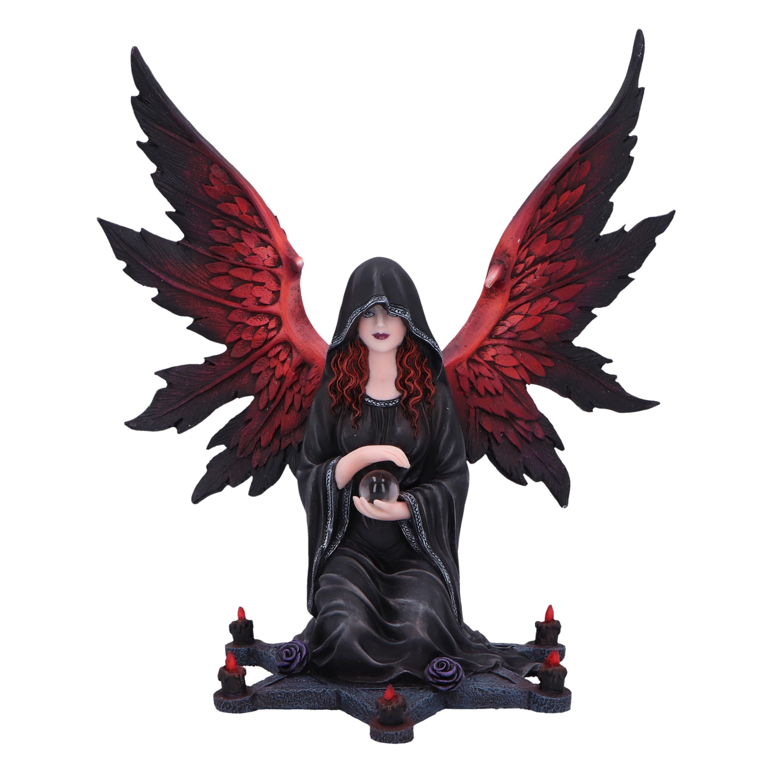 Nemesis Now The Foreseer Gothic Dark Angel Figurine 23cm, Resin, Cast in the Finest Resin, Expertly Hand-Painted, Brown