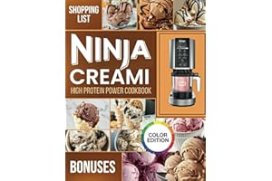 NINJA CREAMI HIGH PROTEIN POWER COOKBOOK: A Beginners deluxe guide with protein rich treat, Lite Ice Cream, Sorbet, Gelato, M