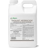 Alligare Diquat Herbicide to Control Bluegrass, Duckweed, Hydrilla &amp; More - Glyphosate Alternative, Fast-Acting Non-Selective Liquid Weed Killer for Aquatic &amp; Landscape Use - 1 Gallon (128oz)