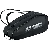 YONEX Team Racquet Bag with YKK Zippers &amp; Multiple Storage Compartments - Durable Lightweight Tennis Bag for Up to 6 Racquets