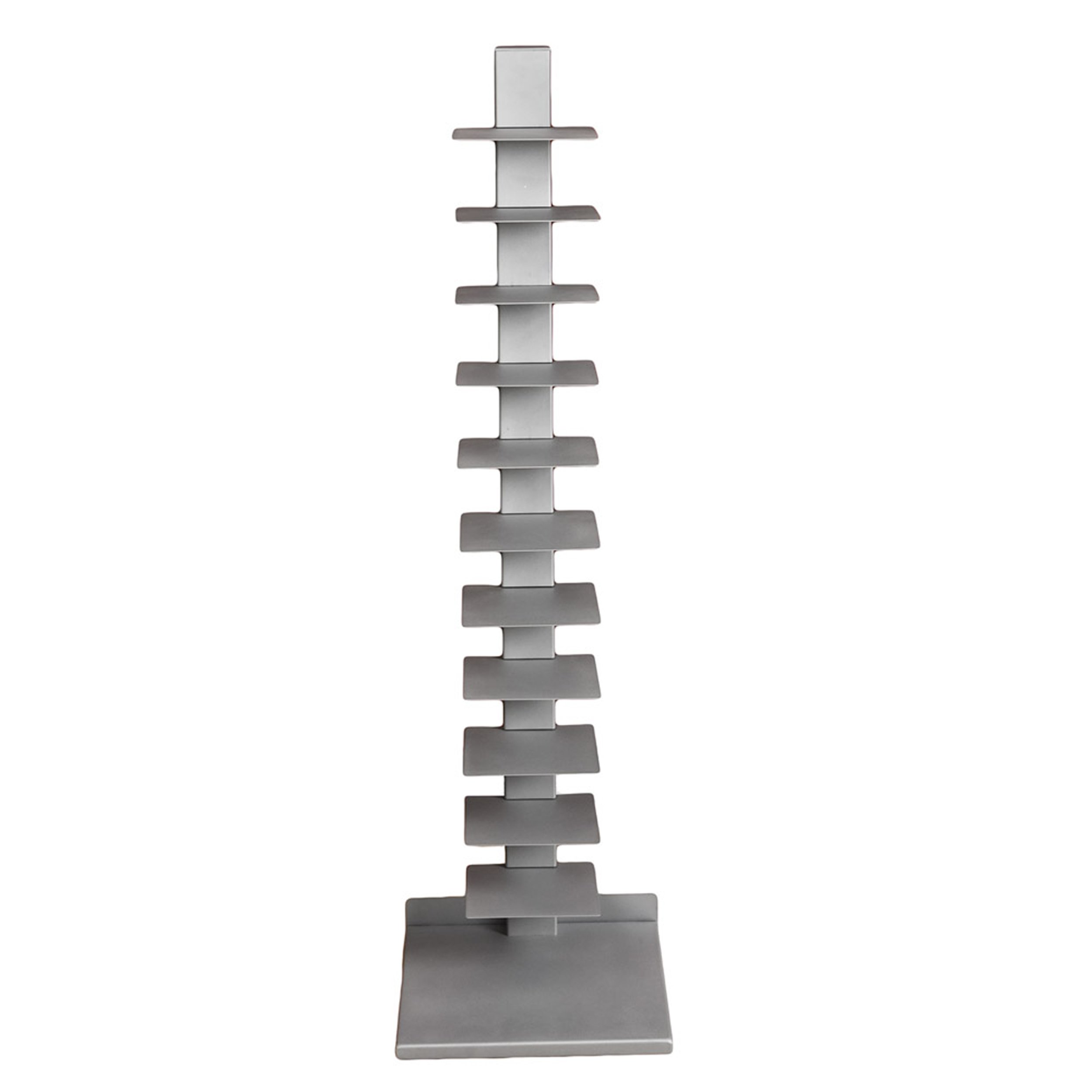 Photo 1 of SEI Furniture 11- shelf Metal Spine Book Tower, Silver
