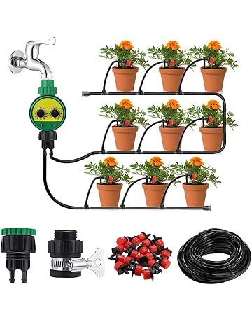 Kits de riego por goteo para equipos de riego automático | Amazon.es