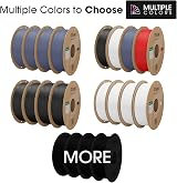 eSUN Upgraded Matte PLA Filament 1.75mm 4 Spools 1kg Each Deep Black White Grey view 7