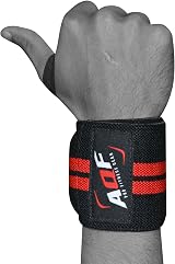 AQF Power Weight Lifting Wrist Wraps Pair One Size Fits All view 7