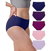 Neione Women's Cotton Underwear No Show Hipster Panties with Seamless Look No Panty Lines