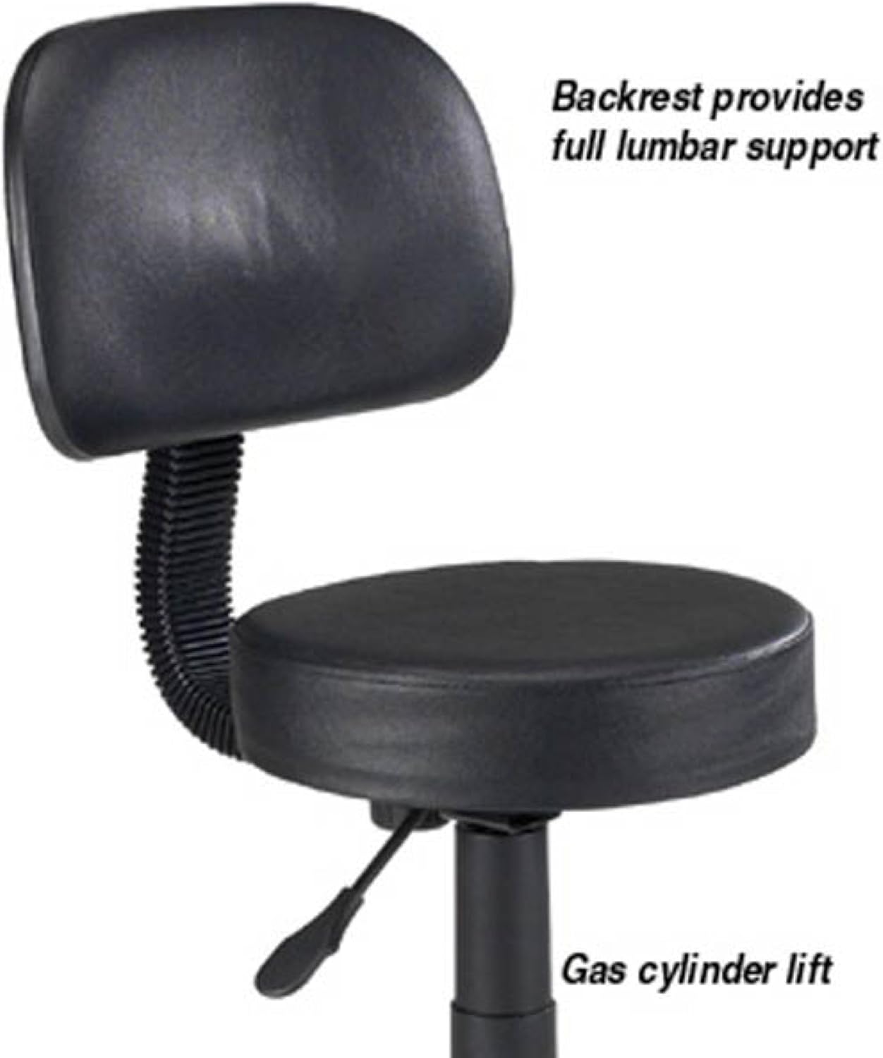 Master Equipment Deluxe Pet Grooming Stools with Back Rests — Sturdy and Versatile Stools for Professional Pet Groomers or Veterinarians, Black : Desk Chairs : Pet Supplies