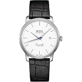 MIDO Baroncelli Heritage Gent - Swiss Automatic Watch for Men - White Dial - Case 39mm - M0274071601000