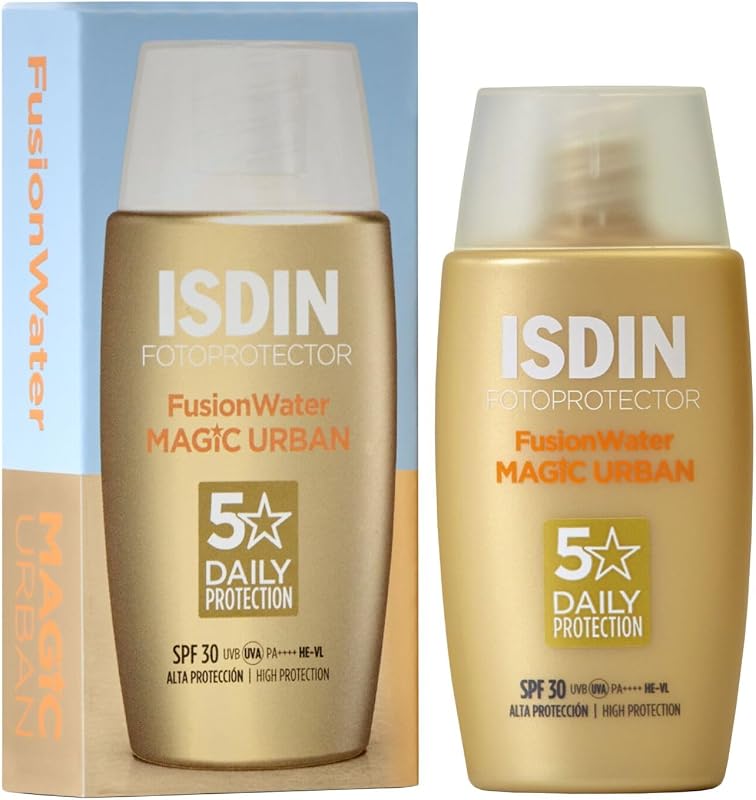 Fusion Water MAGIC Urban SPF 30 (50 ml) | Crema Solare Viso ad Azione Anti-Inquinamento per Ambienti Urbani | Texture Ultra-Leggera | Uso Quotidiano