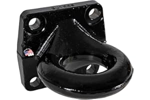 BUYERS PRODUCTS COMPANY Buyers Products BDB1385 3 Inch Heavy-Duty 4 Bolt Mount Drawbar, 60,000lb MGTW, Black Powdercoat, Pintle Hitch Lunette Ring for Truck & Trailer Towing