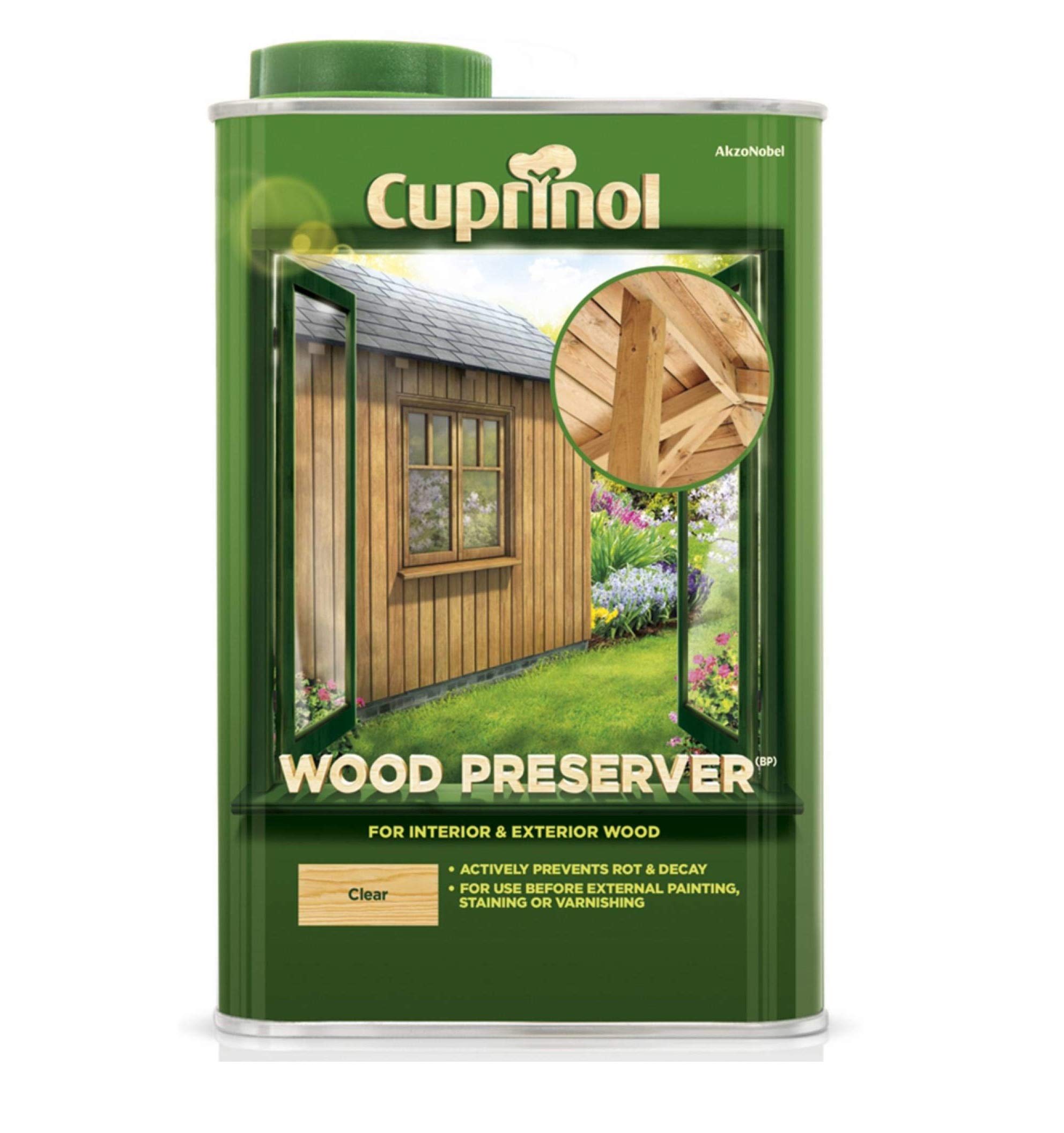 Cuprinol Wood Preserver Clear (Bp) - Clear 1L