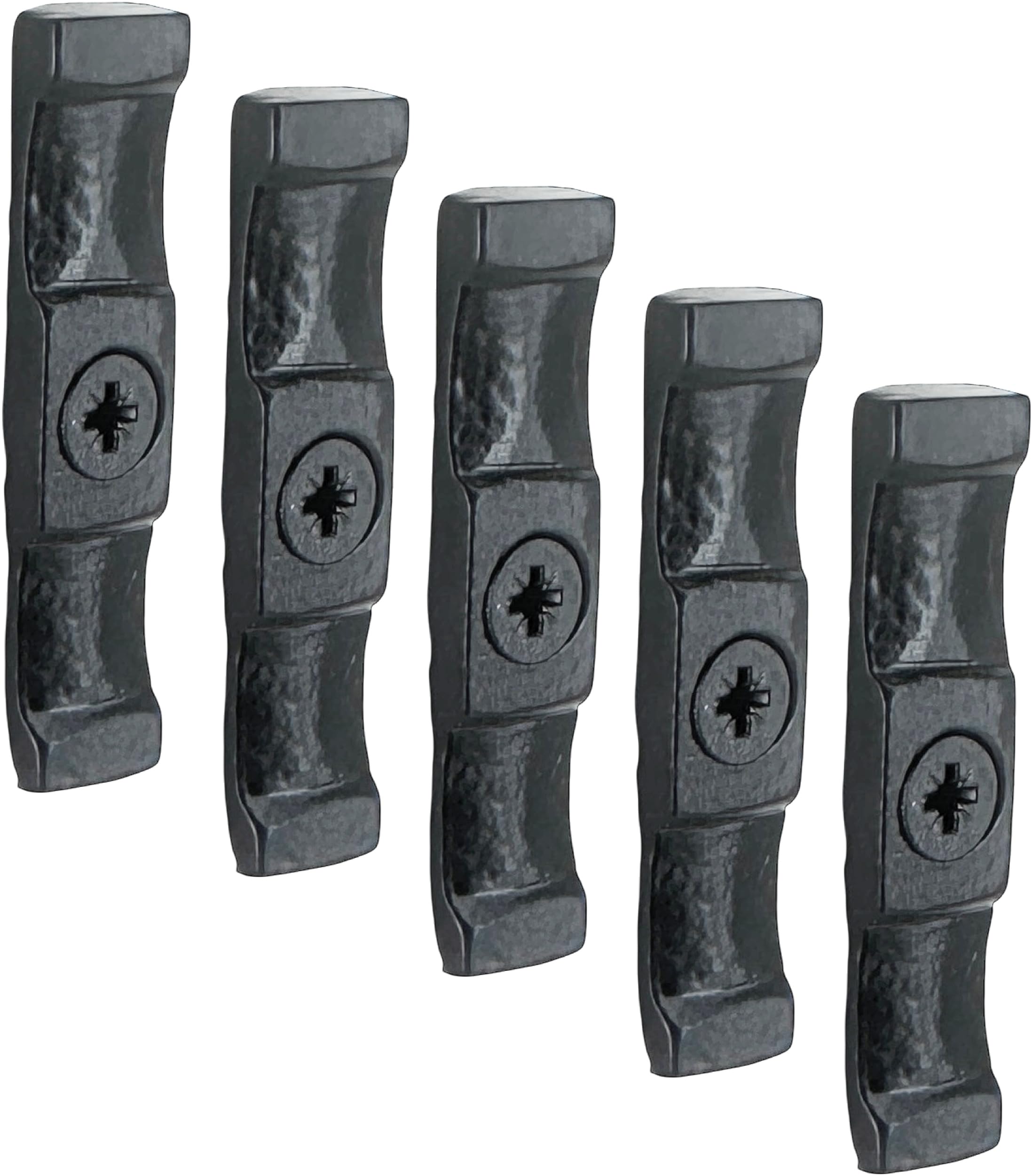 IRONTITE® 5Pc Black Turn Button Latch 63mm (2.5") Turn Buttons, Cupboard Latch, Turn Button Fastener Cabinet Latch, Screws Included, Internal Or External Use Turn Latch.