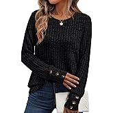 AUTOMET Women's Long Sleeve Shirts Fall Sweaters Lightweight Cute Tunic Tops Trendy Fashion Clothes 2026 Outfits
