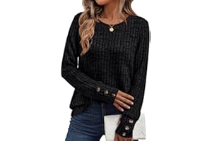 AUTOMET Women's Long Sleeve Shirts Fall Sweaters Lightweight Cute Tunic Tops Trendy Fashion Clothes 2025 Outfits
