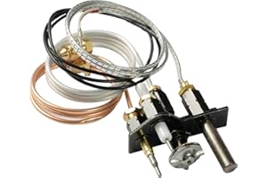 SAIYUGTY 69L17 69L1701 J4117 904405 108084-02 Natural Gas Pilot Assembly Direct Vent Fireplace Kit 10002265 Compatible with Lennox Elite IHP Serefina Superior Astria Replacement Part with Flame Sensor