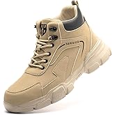 Nasogetch Waterproof Work Boots for Men Women Steel Toe Boots Lightweight Indestructible Slip Resistant Construction Safety Boots