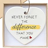 Thank You Gifts for Women, Appreciation Farewell Goodbye Going Away Retirement Gifts for Coworker Employee Boss Nurse Teacher Friend, Ceramic Ornament Keepsake